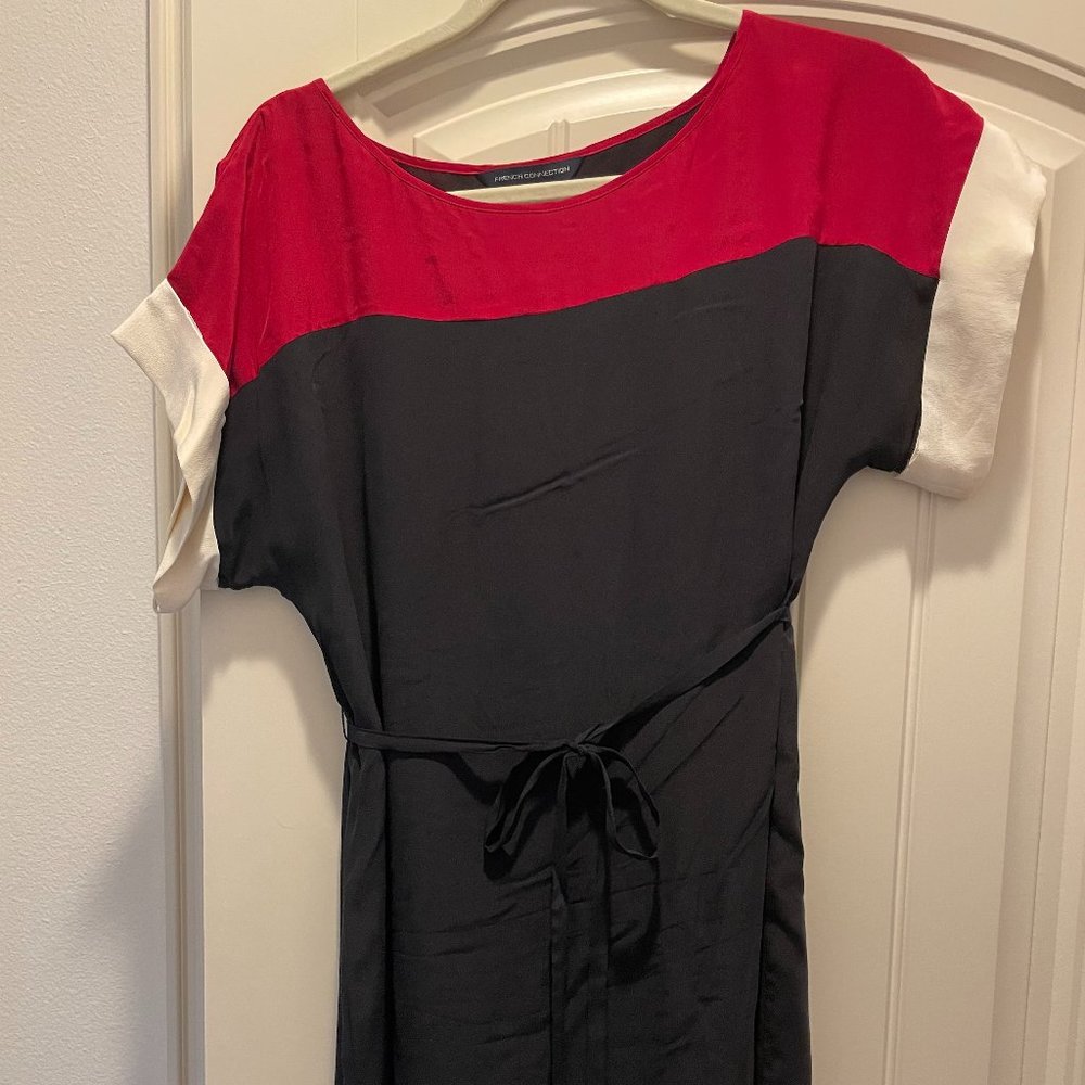 French Connection block colored mini dress